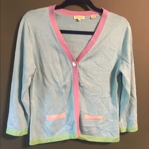 Peter Millar Colorful Cardigan Size Medium